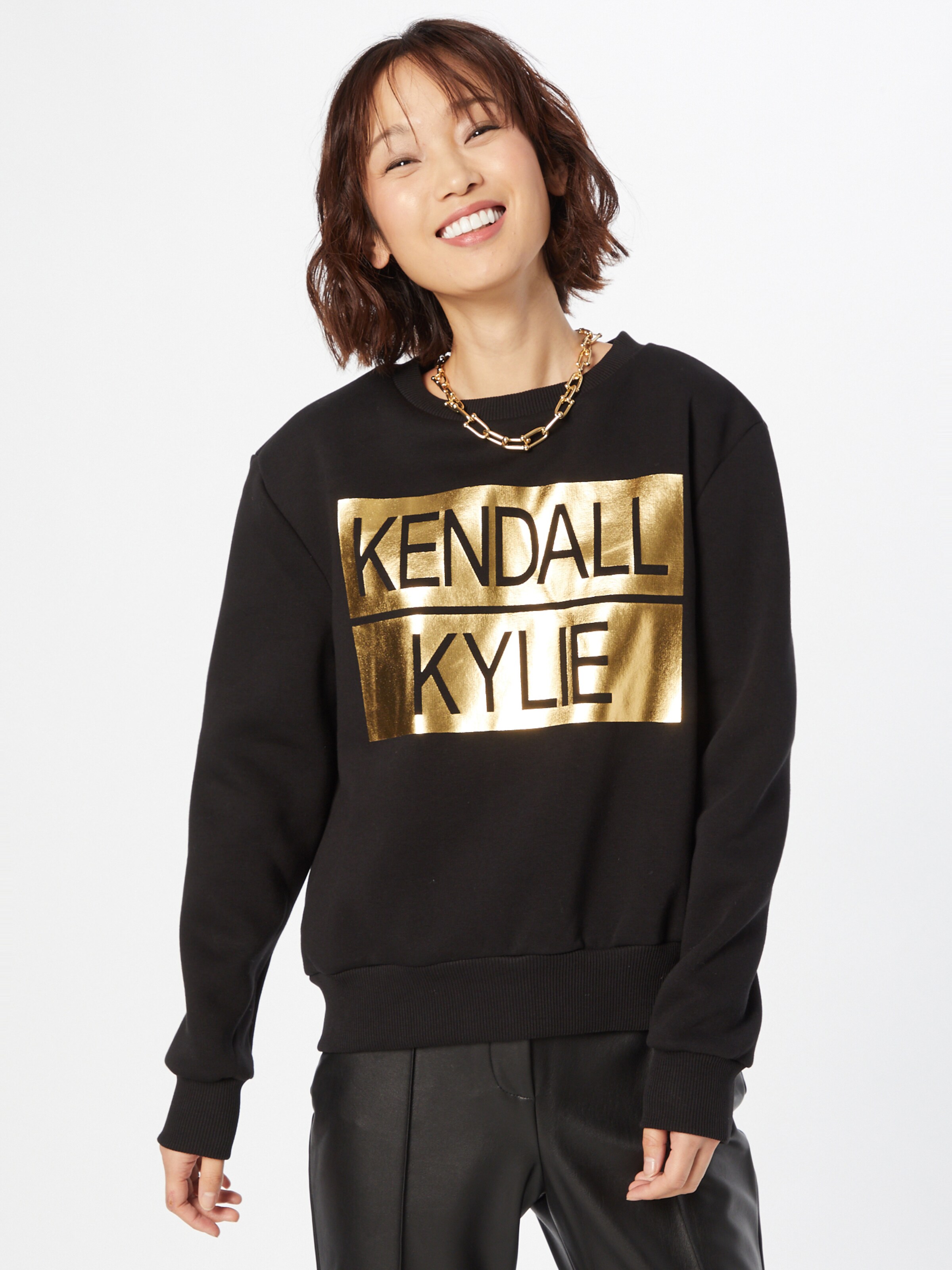 Frauen Sweat KENDALL + KYLIE Sweatshirt in Schwarz - XO44901 Frauen Sweat KENDALL + KYLIE Sweatshirt in Schwarz - XO44901