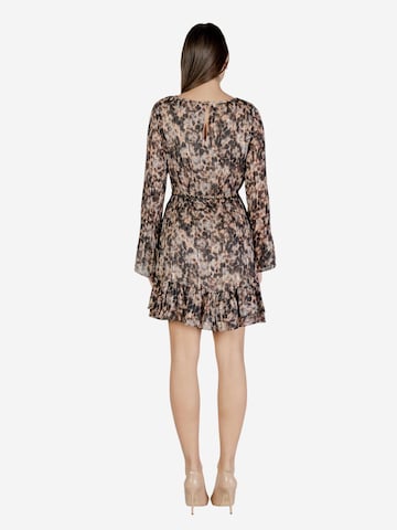 GUESS - Vestido 'LS ILENIA PLEAT DRESS W6RK37 WJ712' en beige