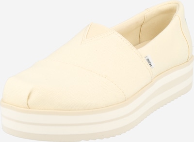 TOMS Chaussure basse 'ALP' en crème, Vue avec produit