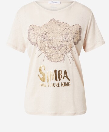 T-shirt 'Simba' PRINCESS GOES HOLLYWOOD en beige : devant