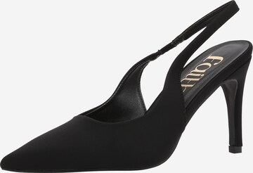 Dorothy Perkins Дамски обувки на ток с отворена пета 'Elba' в черно: отпред