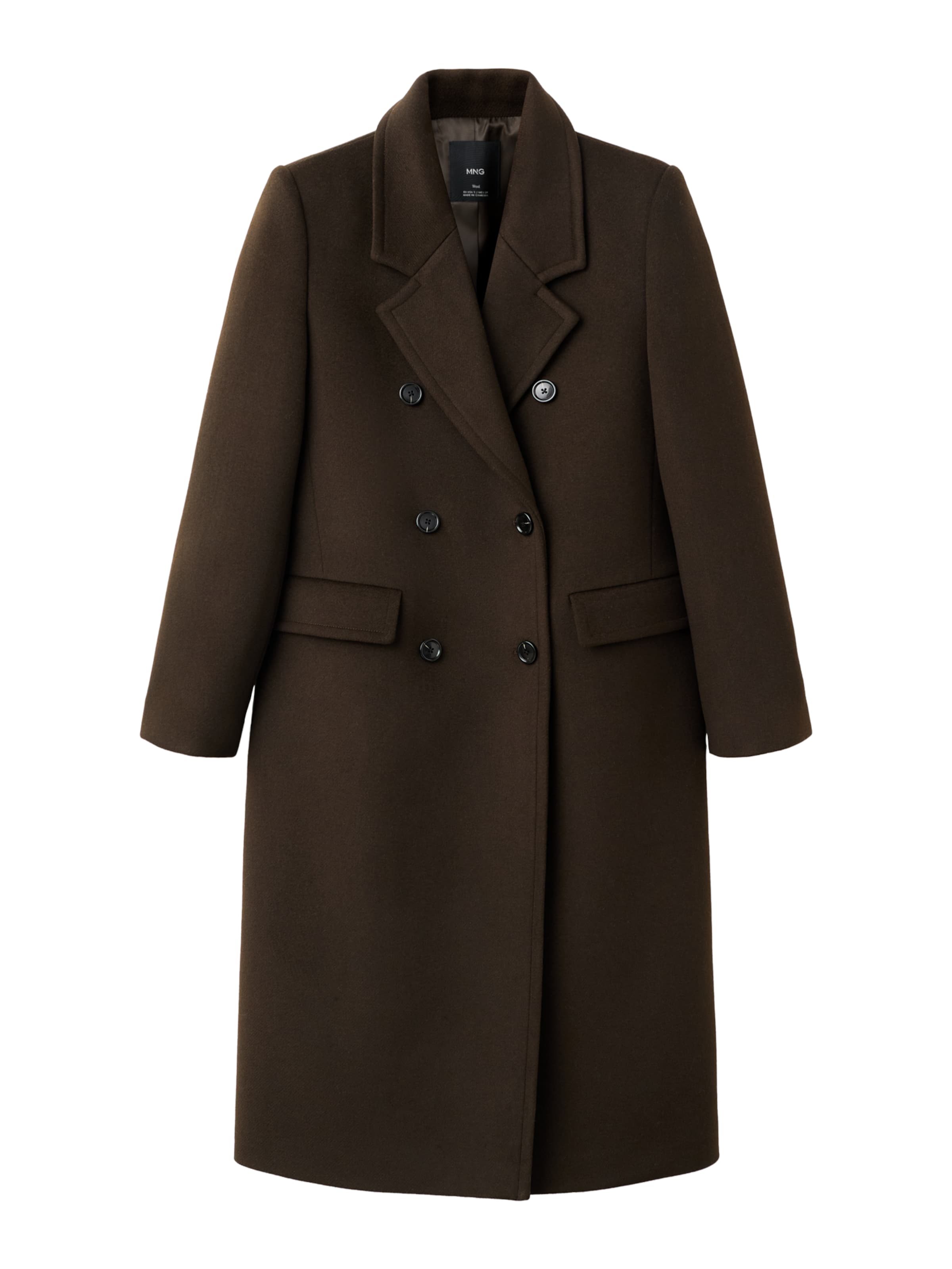 MANGO Mantel 'Eye' in Braun: Vorderseite