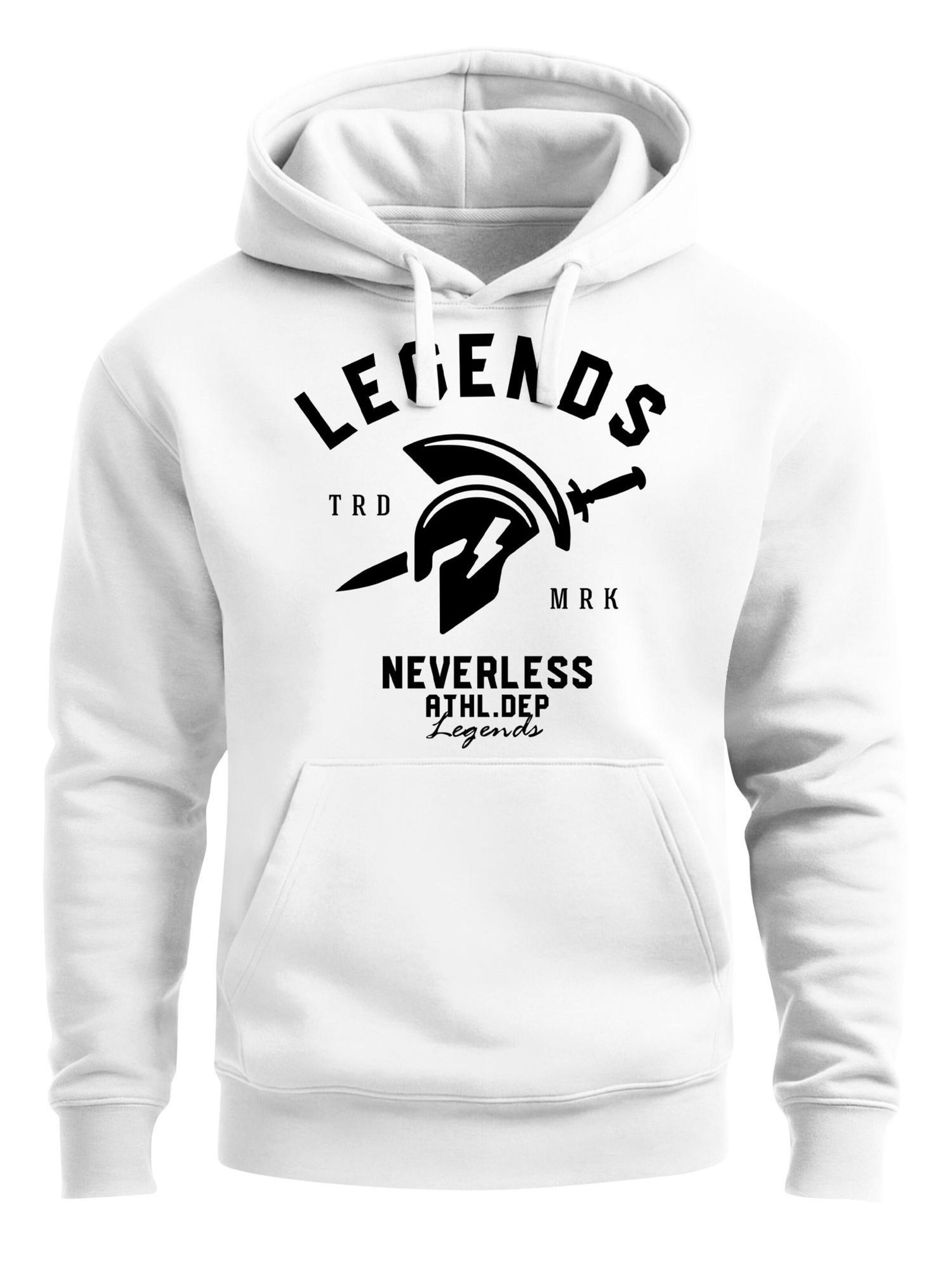 Neverless Sweatshirt 'Legends' in White: front