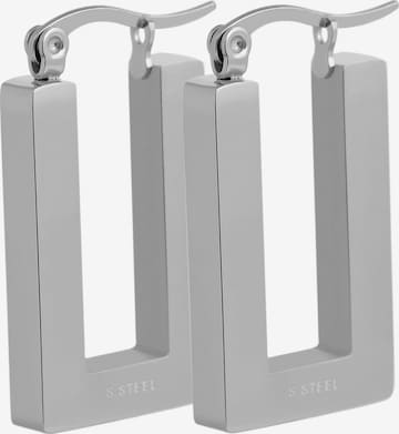 Akzent Earrings 'Chicco, langlebig' in Silver: front