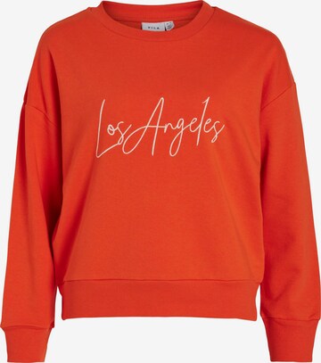 VILA Sweatshirt 'PIA' in Rood: voorkant