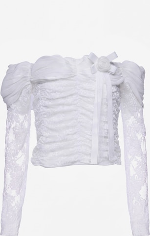 Chemisier faina en blanc : devant