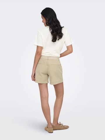 ONLY Štandardný strih Plisované nohavice 'ONLAZELEA' - Béžová