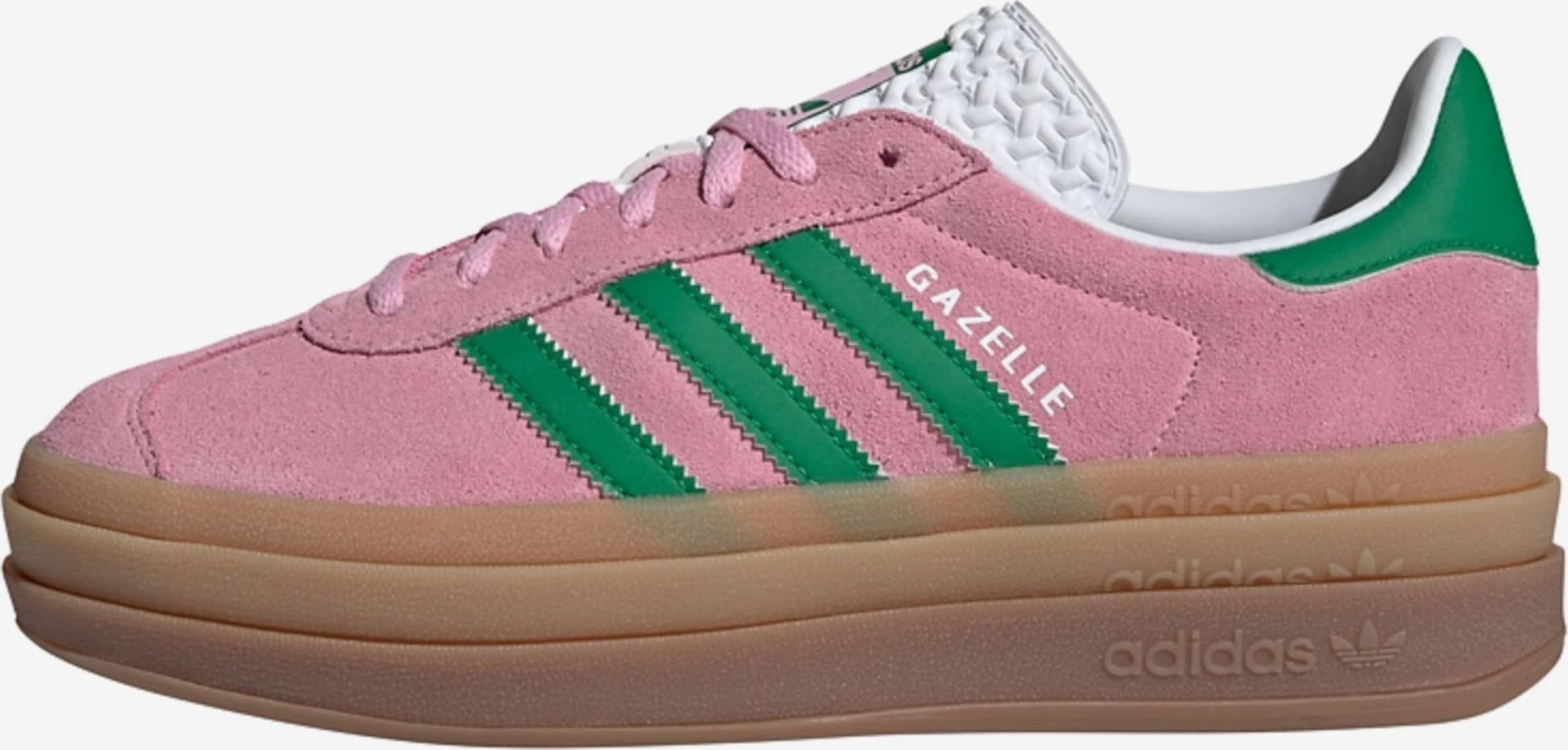 adidas gazelle silver green womens adidas Gazelle Bold True Pink Silver (GS) – Everything Butta main image 0
