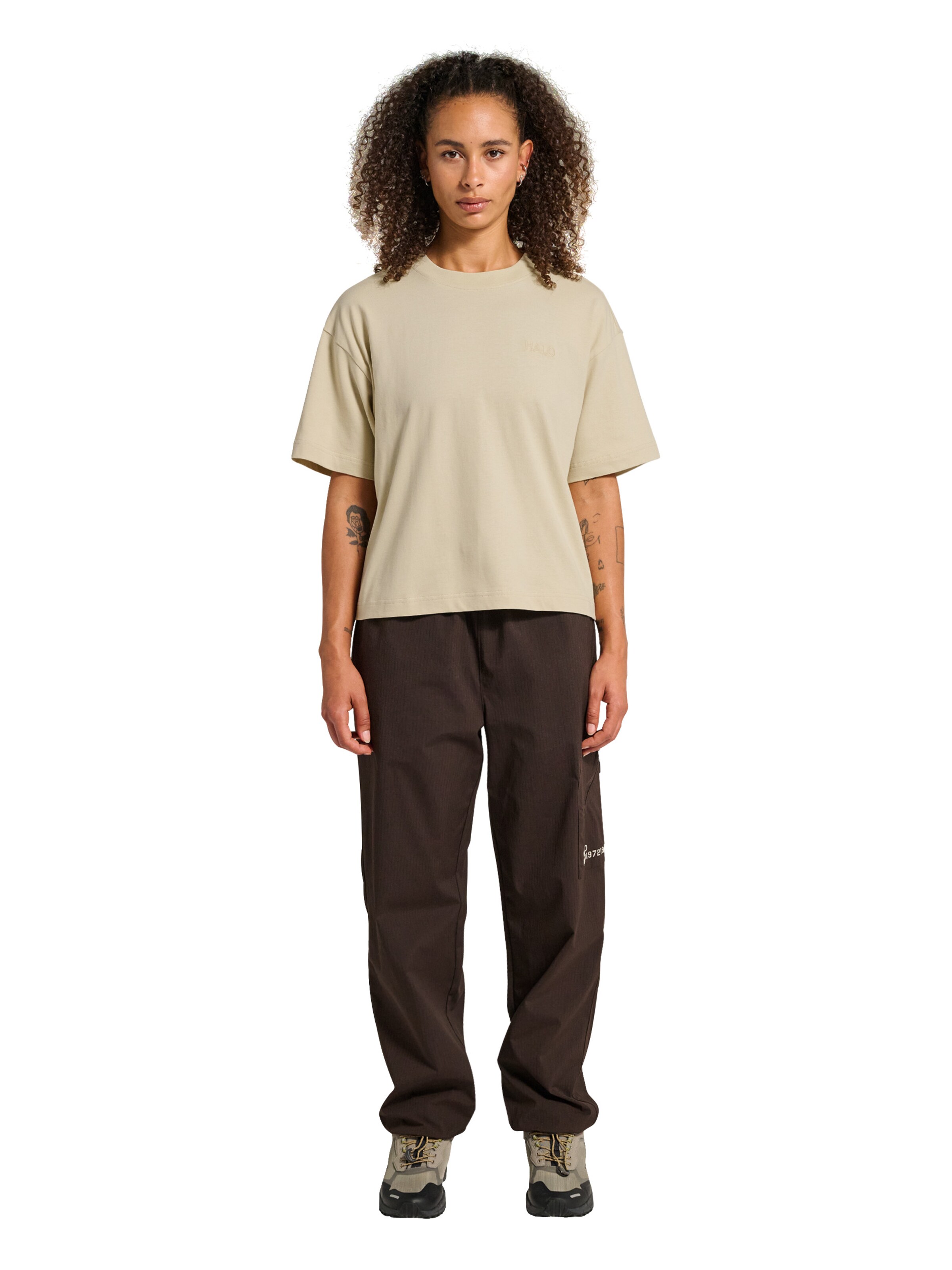 HALO Shirt in Beige: voorkant