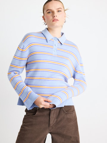 Gina Tricot Pulover | modra barva: sprednja stran