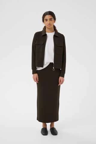 InWear - Casaco em moletão ' ' em castanho