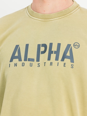 ALPHA INDUSTRIES Sweatshirt 'Stencil' in Grün: Vorderseite
