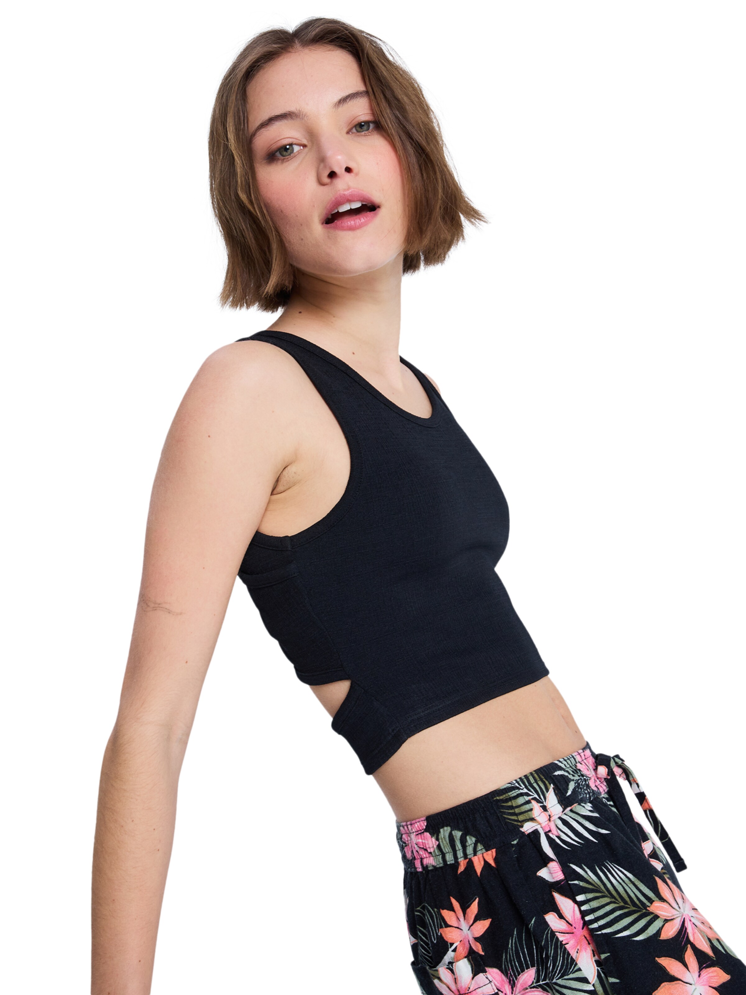 ROXY Top 'Good Keepsake' in Schwarz