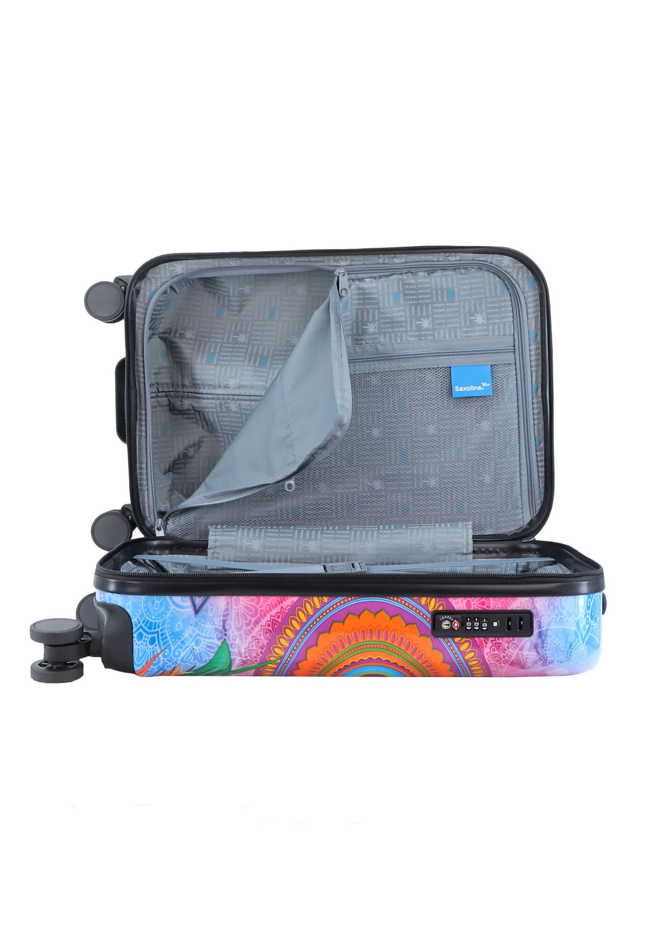 Saxoline Blue Suitcase in Mixed colors