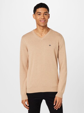 Pull-over FYNCH-HATTON en beige : devant