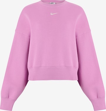 Nike Sportswear Bluzka sportowa 'Phoenix Fleece' w kolorze różowy: przód