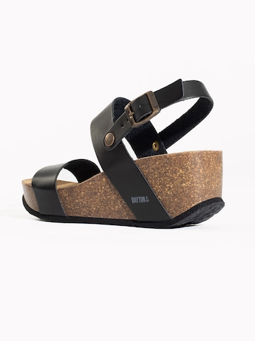 Bayton Strap sandal 'Selene' in Black