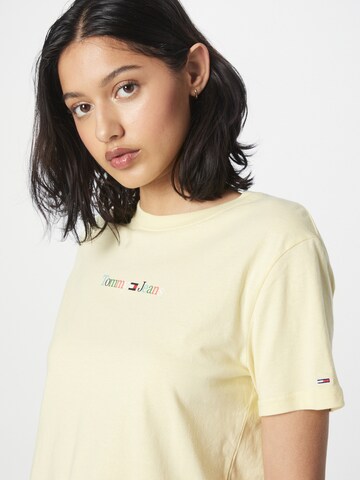 T-shirt Tommy Jeans en jaune