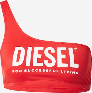 DIESEL - Soutien Bustier Top de biquíni 'MENDLA' em vermelho: frente