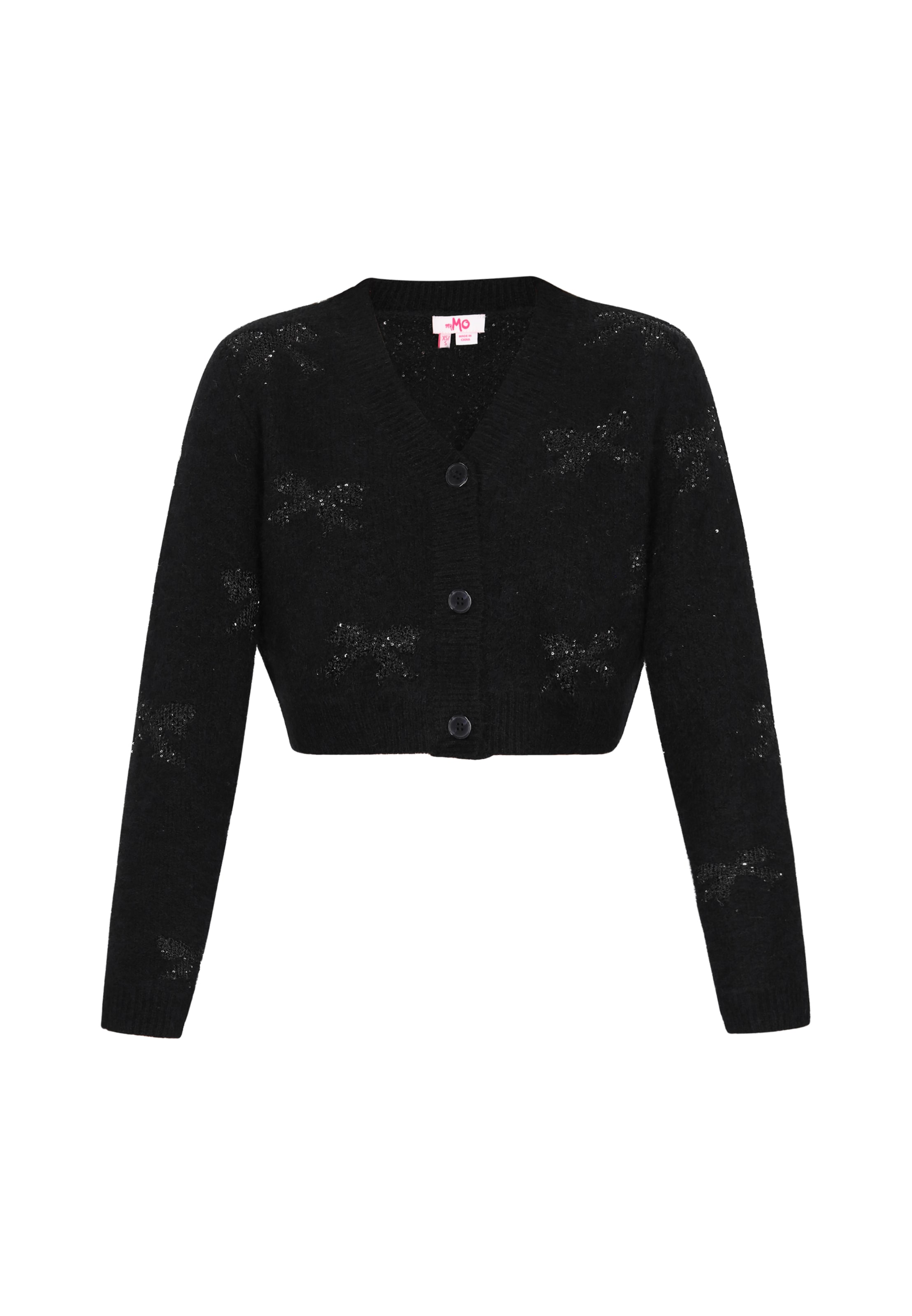 MYMO Kampsun, värv must: eest vaates