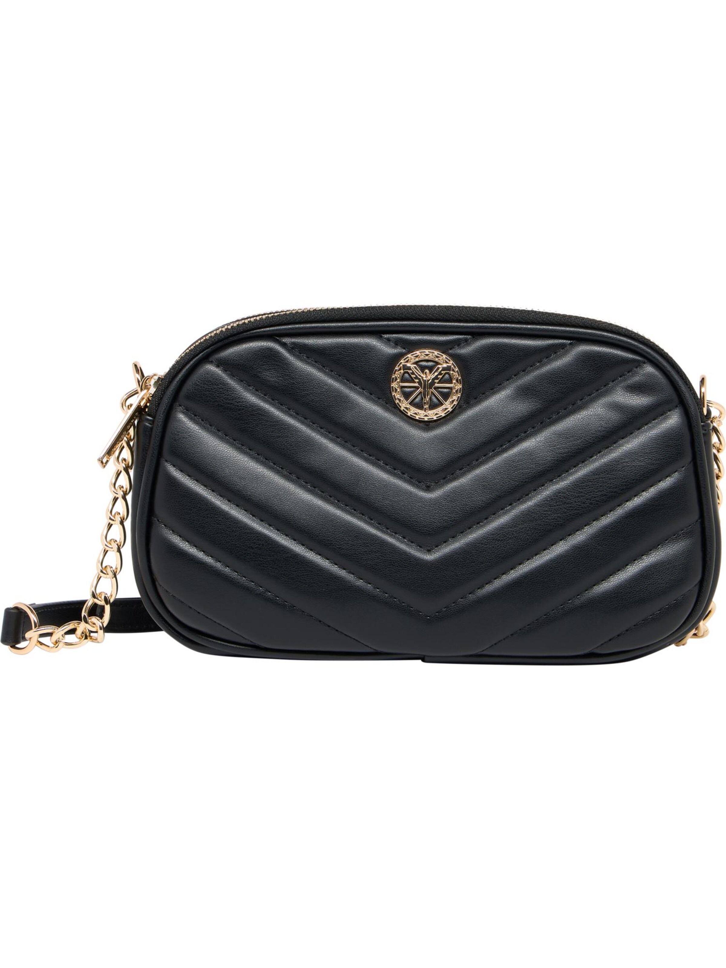 Carlo Colucci Umhängetasche ' di Guida ' in Schwarz: Vorderseite