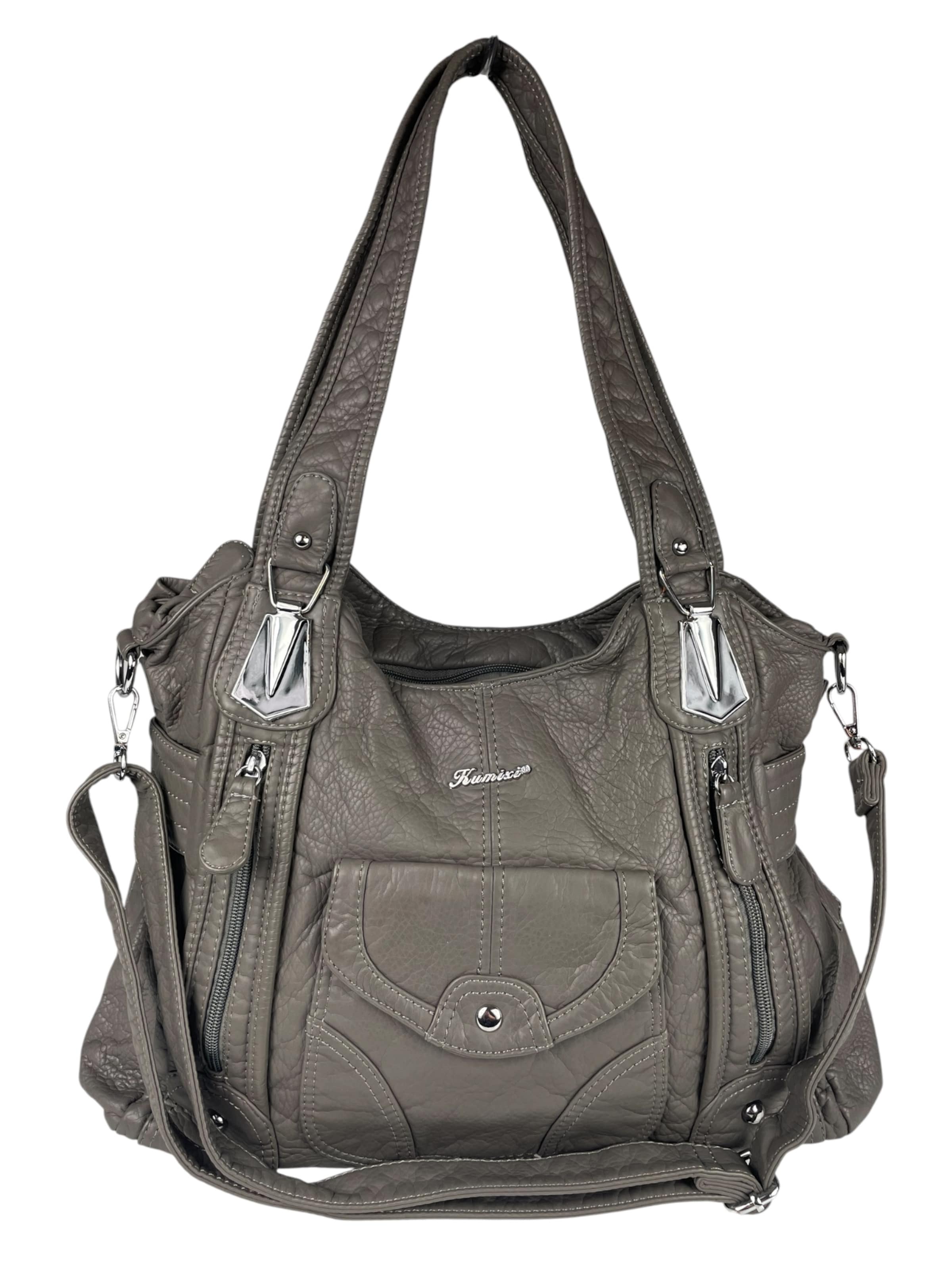 Kumixi Schultertasche‌‌‌‌‌‌‌ in Grau: Vorderseite