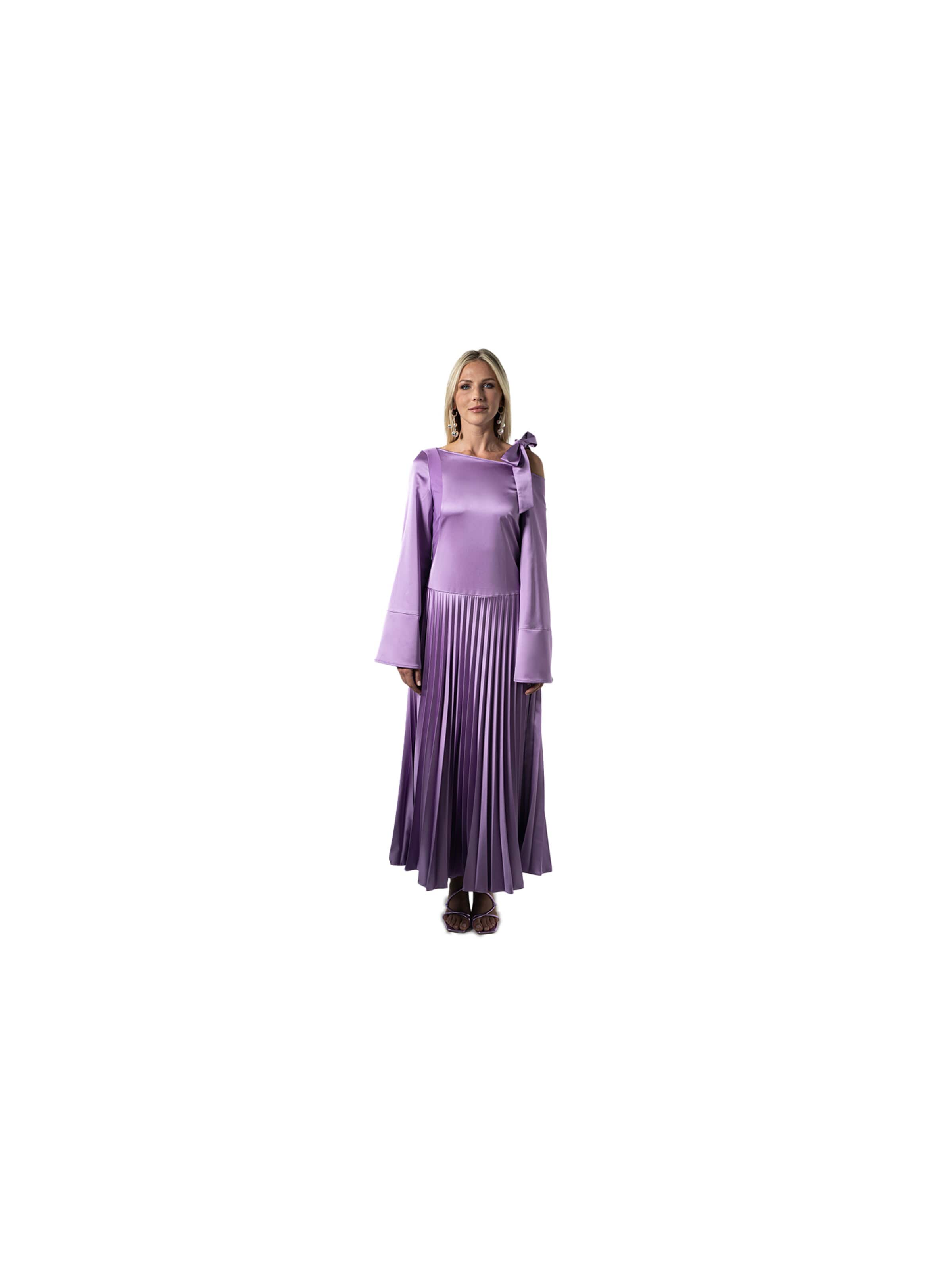 MARYLAND Studio Evening dress 'Signature Plissee' in Purple: front