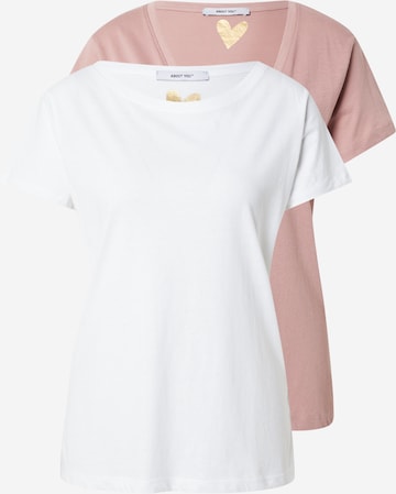 T-shirt 'Hanne' ABOUT YOU en rose : devant