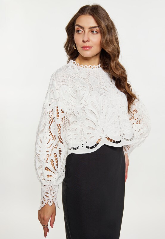 faina Blouse in Wool White