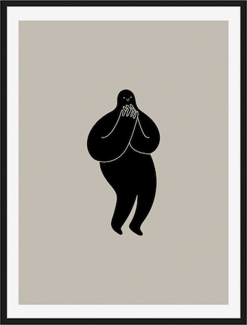 Liv Corday Image 'Little Man Laughing' in Black: front