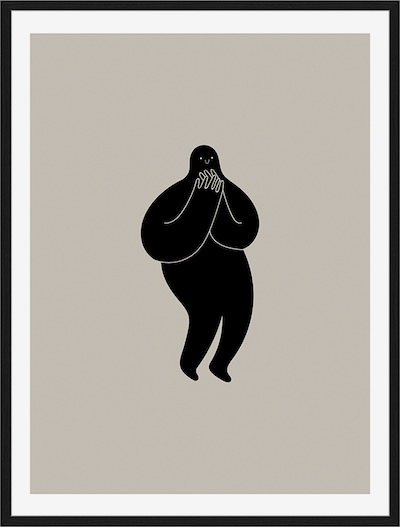 Liv Corday Bilder 'Little Man Laughing' in schwarz, Produktansicht