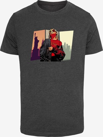 T-Shirt 'Grand Red Girl' Merchcode en gris : devant