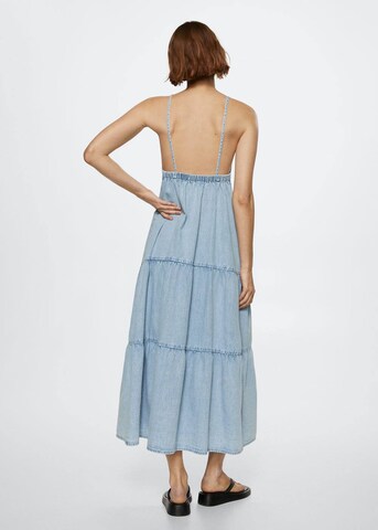 MANGO Summer Dress 'Delaila' in Blue