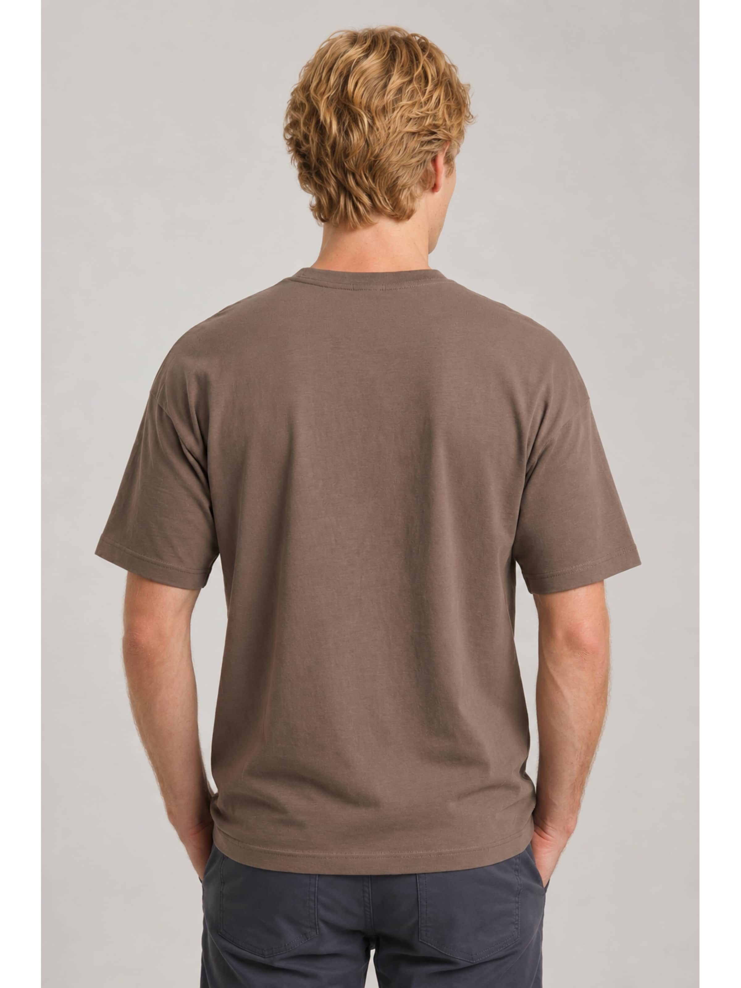 T-Shirt 'Venice' alan red en gris