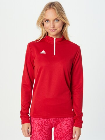ADIDAS PERFORMANCE Sportief sweatshirt 'Entrada 22' in Rood: voorkant