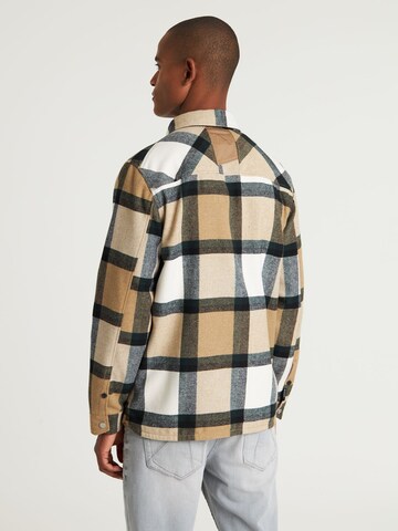CHASIN' Regular fit Overhemd 'Axel Mick' in Beige