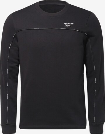 Reebok Αθλητική μπλούζα φούτερ σε μαύρο