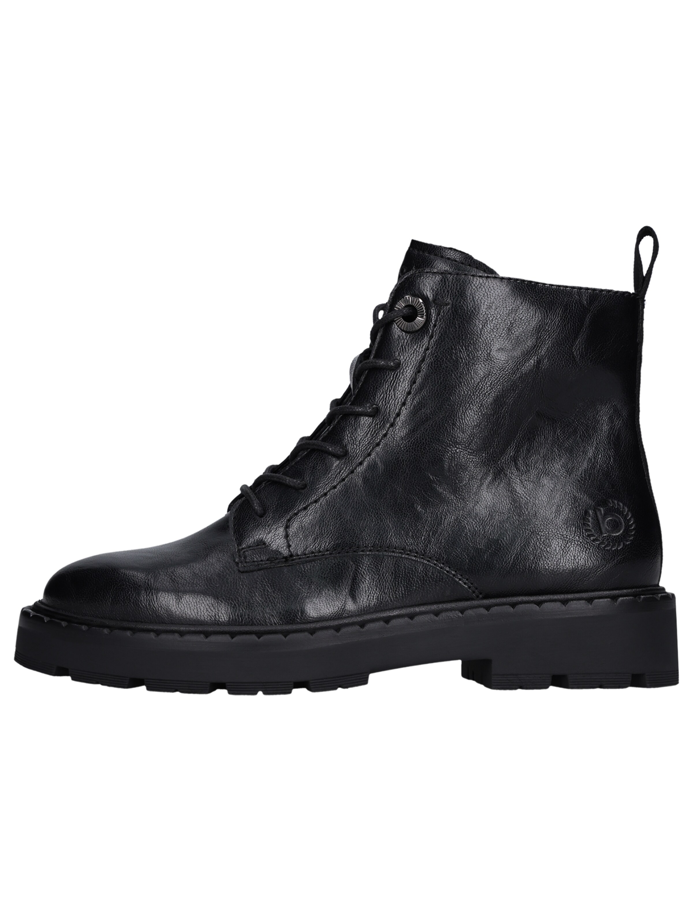 bugatti Lace-Up Ankle Boots in Black