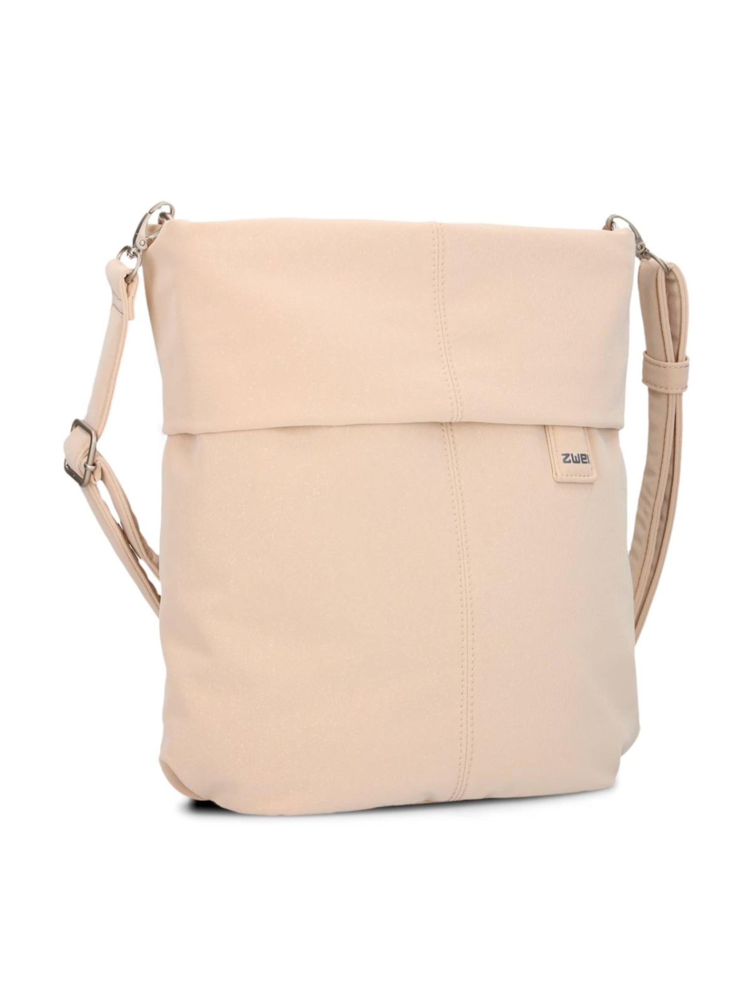 Borsa a spalla 'MADEMOISELLE.M M12' di ZWEI in beige: frontale