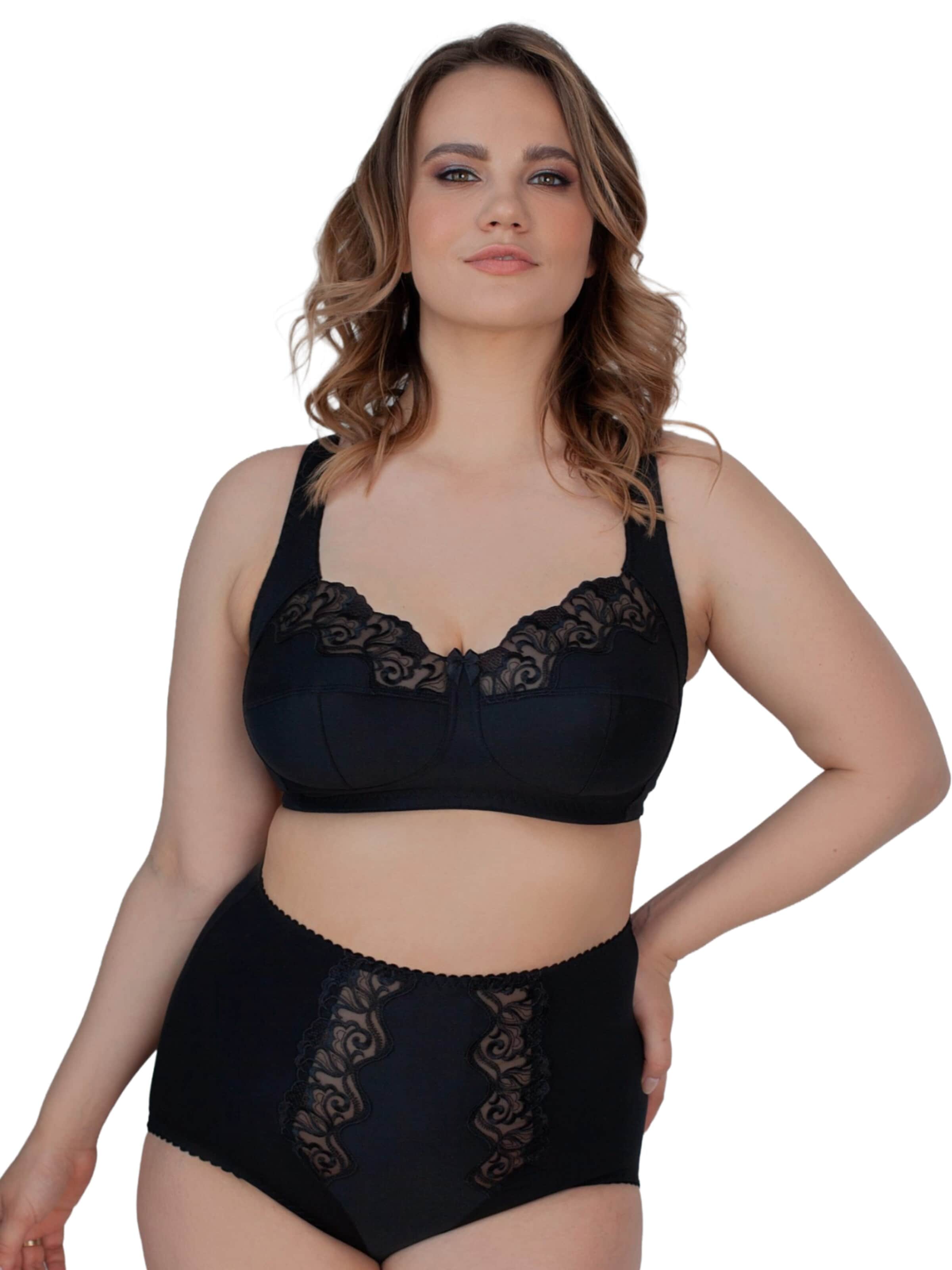 MILENKA Classic Bra in Black: front