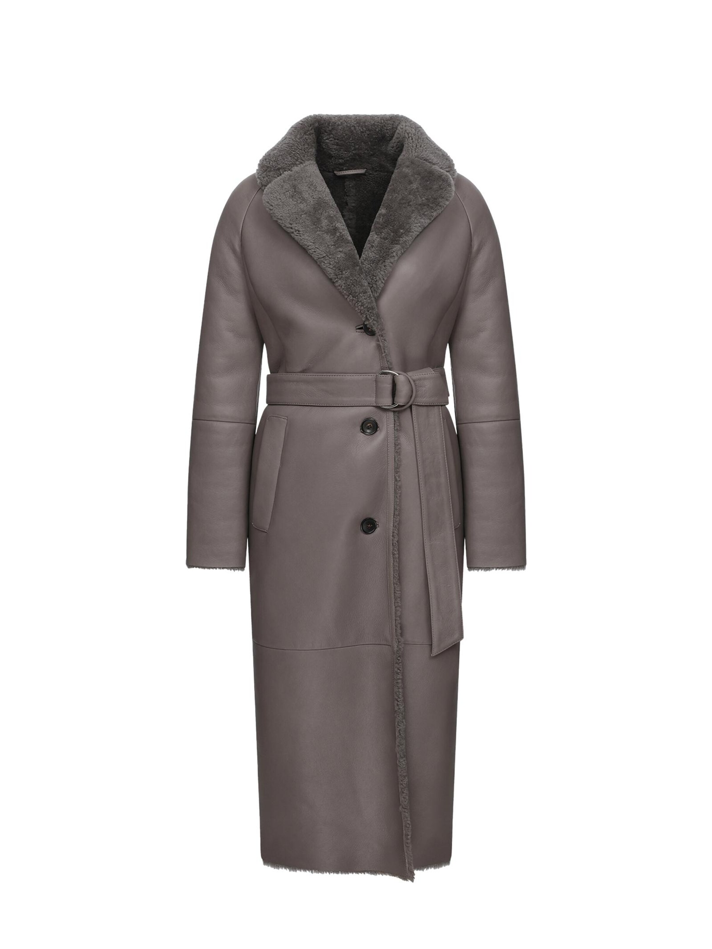 VESPUCCI BY VSP Winter Coat 'Hailey' in Grey: front