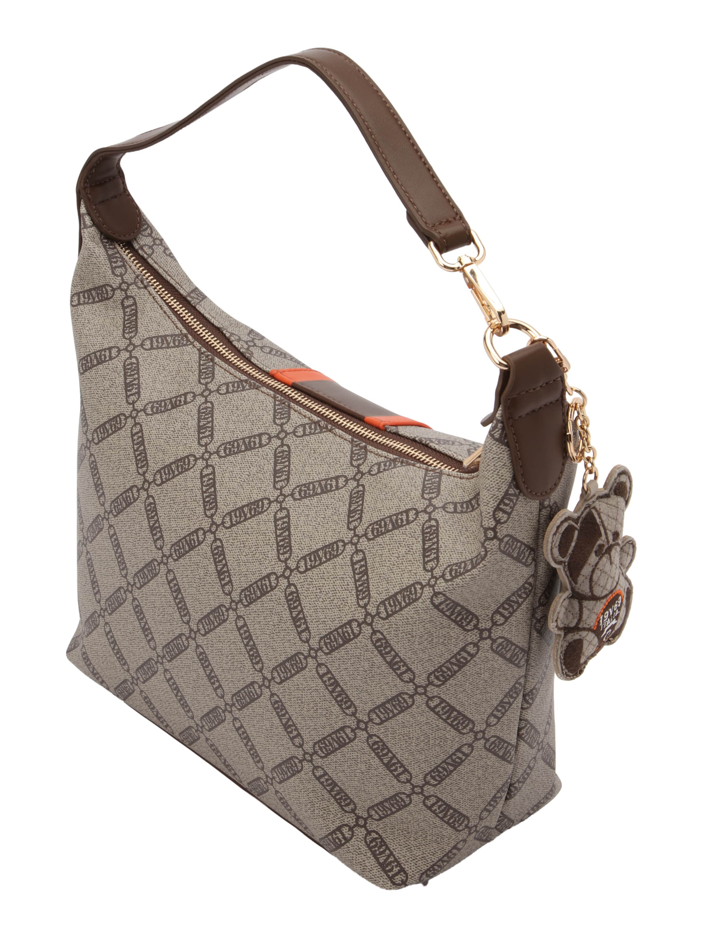 19V69 ITALIA Наплечная сумка 'Marca' в Бежевый