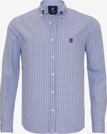 Jimmy Sanders Regular fit Button Up Shirt in Blue: front