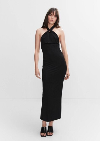 MANGO Evening Dress 'Filame' in Black: front