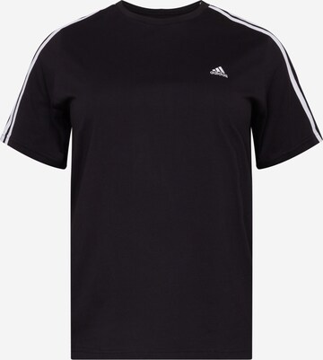 ADIDAS SPORTSWEAR Функциональная футболка 'Essentials  3-Stripes ' в Черный: спереди