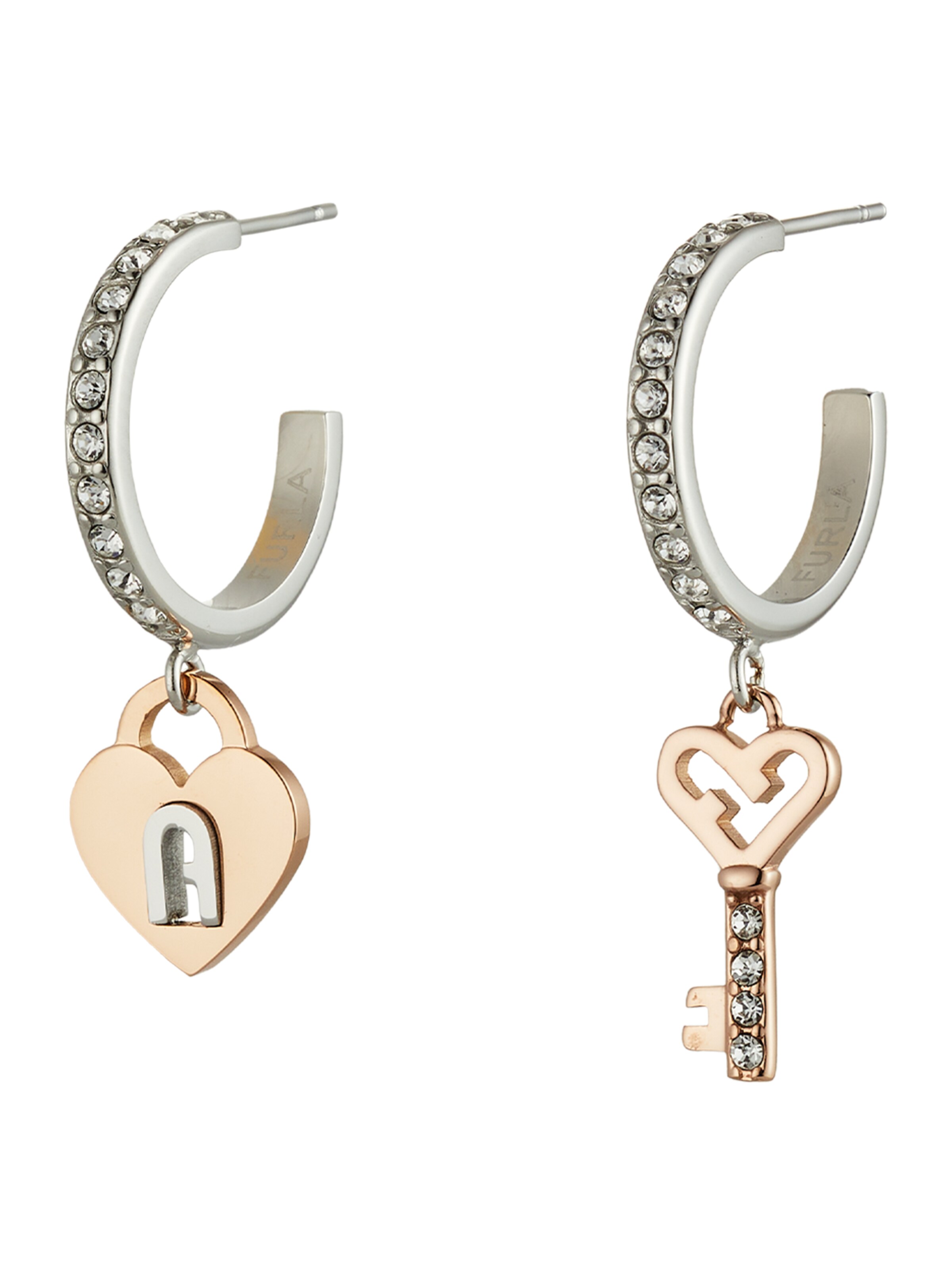 FURLA Ohrringe 'Loving Padlock' in Gold: Vorderseite