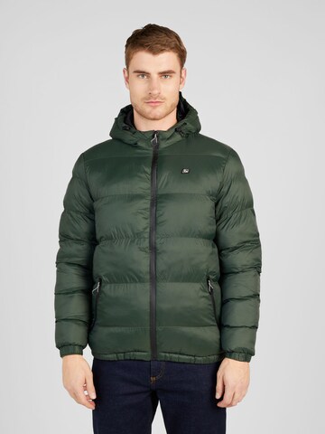 BLEND Winter Jacket in Green: front