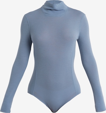 ICEBREAKER Sports bodysuit 'Queens' in Blue: front