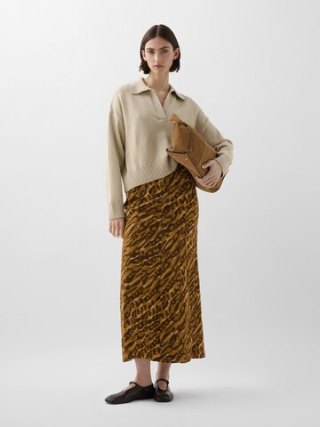 Scalpers Skirt 'Flare' in Brown: front