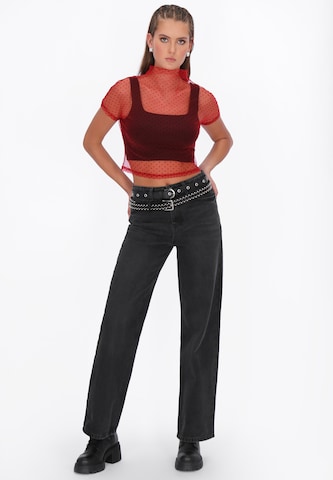 myMo ROCKS - Blusa 'Rock' em vermelho